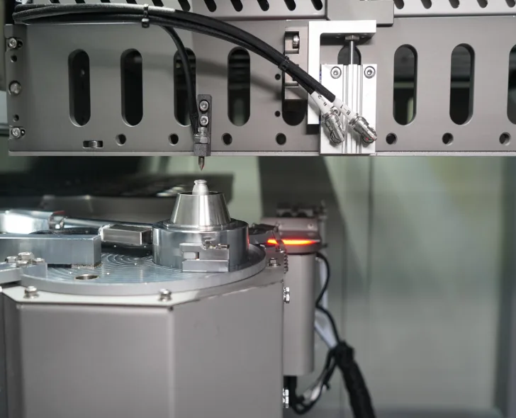 Ultra-i2, configuração de série: sistema de calibração da altura de onda sobre o bico de solda